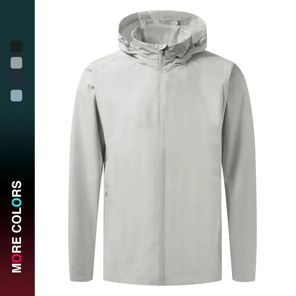 Men's Waterproof Windproof Softshell Jacket Lightweight Packable Hooded Hiking Running Outdoor Jacket