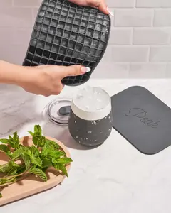 W&P Peak Stacking Ice Tray Set – BPA-Free Silicone Cube Molds (12 & Mini)