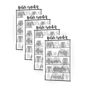 Mr. Pen Bible Reading Tracker Sticker, 5x7 Matte Finish, Color Your Books Visual Milestone for Bible Journaling, Hand Designed Mr. Pen Bible Reading Tracker Sticker, 5x7 Matte Finish, Color Your Books Visual Milestone for Bible Journaling, Hand Designed