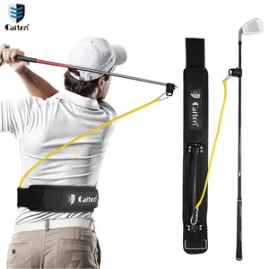 Caiton 1PC Golf Swing Trainer | Resistance Band Assisted, Corrects Swing Posture, Waist Posture Corrector, Improves Swing Power, Flexibility, and Rotation, Indoor Golf Training Equipment, Essential Accessory for Beginners and Athletes