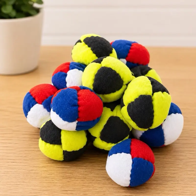 Sand Filled Hacky Sack, Classic Suede Footbag, Juggling Ball, Outdoor Game, Retro 90’s Toy, USA Theme & Neon Hacky Sack
