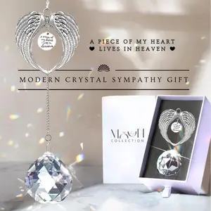 Personalized Memorial Gift Suncatcher for Sympathy and Loss of Dad and Mom - Father in Heaven Rainbow Maker Remembrance Memorial - Decorative Hanging