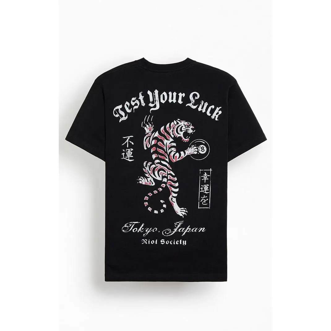 Riot Society Men's Test Your Luck Tiger T-Shirt - Multicolor