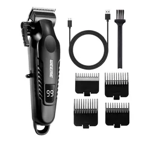 Weeme Men's Grooming Kit, USB Rechargeable Set with Trimmer, Razor, Nose Hair Clipper, Multi-Functional Hair Beard Care, Ideal Gift, Home & Travel