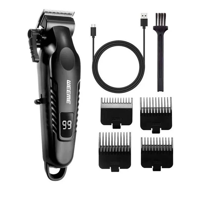 Weeme Men's Grooming Set, Cordless Trimmers Kit, Hair Cutting Kit, USB Rechargeable, Includes Hair Clipper, Razor, Nose Trimmer, Multi-Functional, Ideal Gift, Home & Travel