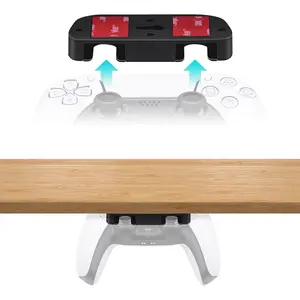 Under Desk Mount for PS5/PS4 Controller, Table Stand Holder Compatible with PlayStation 5/4 Controller - Black
