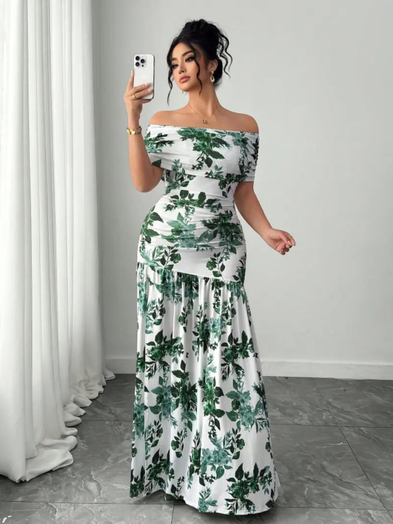 one shoulder dress for plus size - TikTok Shop