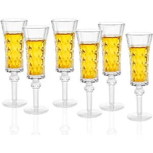 Cordial Glasses with Stem, 1.5oz/45ml, Sherry Glasses Set of 6, Limoncello Glasses for , Shot Glasses Set with Stem