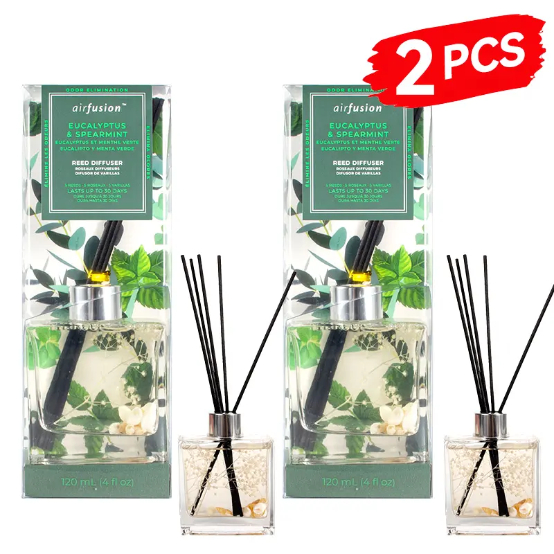 2 PCS Eucalyptus Spearmint Scents-Reed Diffuser