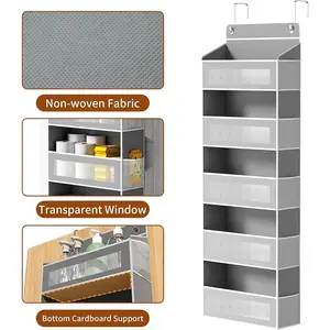 ver the Door Hanging Organizer with Multi-Partition Storage, 20” Extra Wide Size, 5 Pockets & 5 Mesh Side Pockets, 44lb Load, Ideal for Home Organization and Back to School Gifts