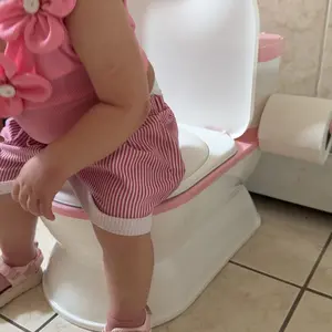 BabyBond 2-in-1 Realistic Flushing Potty Trainer, Pink Potty Chair with Detachable Seat, Flush Sounds, Wipes Storage & Toilet Paper Holder, Potty Trainning Seat for Toddler and Infant, Mothersdaygift, #Summervibes,  #tiktokshopbacktoschool,back to school