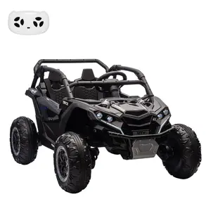 【GARVEE】24V Ride On UTV for Youth - 2-Seater 4WD Electric Truck with Remote Control, Adjustable Speeds, LED Lights, 4-Wheel Shock Absorption, One Click Start, Music Player, Multiple Color Options