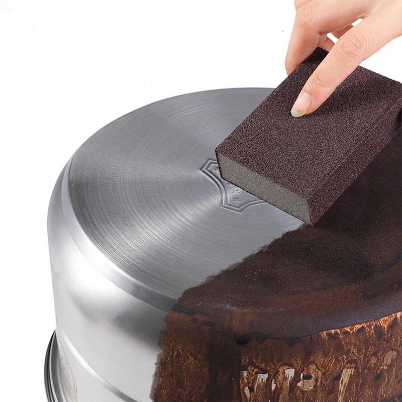 Kitchen Pot Cleaning Sponge, 1 Count Emery Square Sponge Wiper, Rust ...