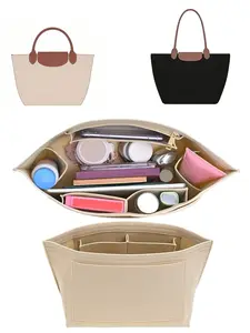 2026 Spring & Summer Purse Organizer Insert for Longchamp Le Pliage, Felt Bag Compatible with Longchamp, Handbag for Women, Travel Organizer, Tote Organizer Insert with Compartments, Handbag Organizer for Longchamp and other Tote bag