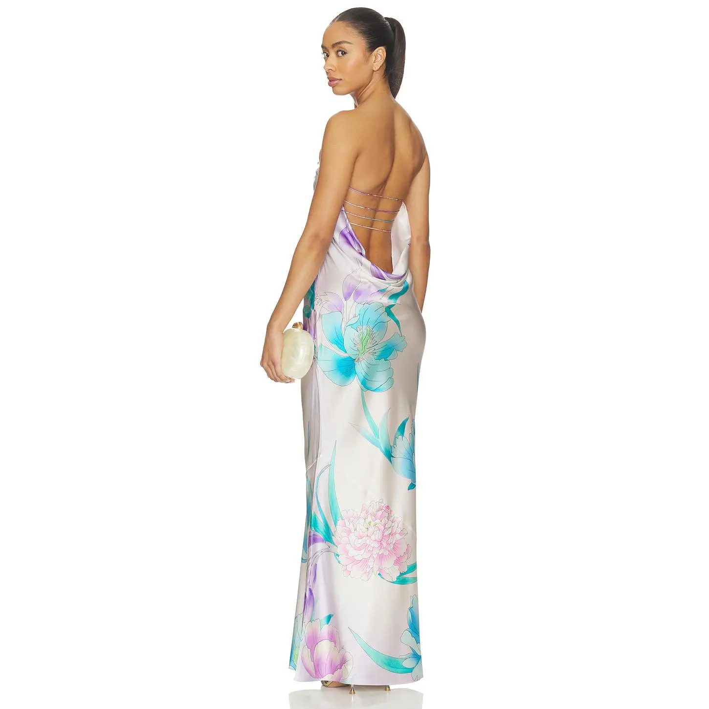 retrofete Keaton Maxi Dress in Beija Flor Pistachio