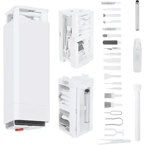 Phone and Laptop Cleaning Kit, 32 in 1 Computer Laptop Cleaner Kit, Multi-Function  Cleaner Kit for Earbuds, Cellphones, Keyboard, Screens, Camera Lens, Chargers, Electronics Devices