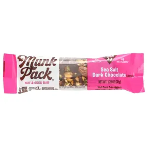 Munk Pack Nut & Seed Bar, Sea Salt Dark Chocolate, 1.23 oz (35 g)