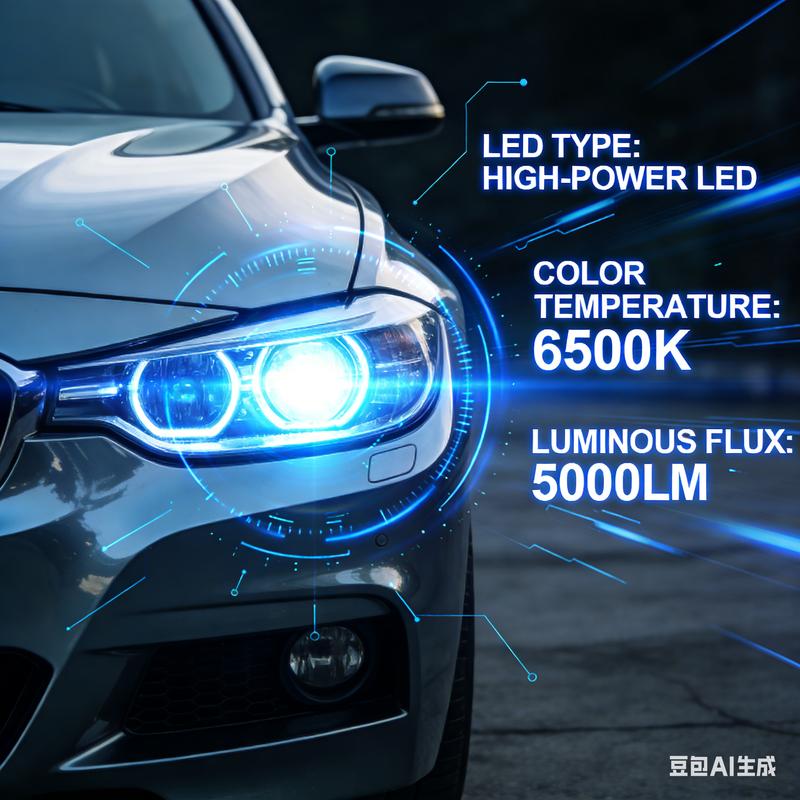 White & Crisp Vision: DOT Approved LED Headlights Kit - 6000K Brightness for Superior Night Driving Safety.