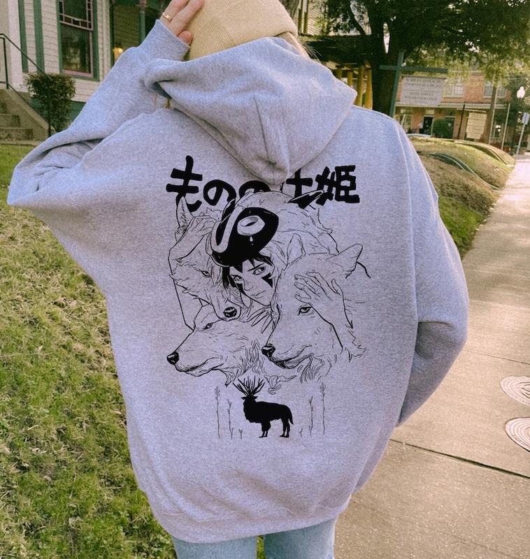 Princess Mononoke Hoodie, Sweatshirt, Tshirt, Mononoke Hime Shirt, Forest Spirit Shirt, Kodama Tree Shirt, Studio Ghibli Shirt