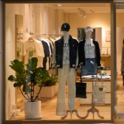 Artsy clothing store