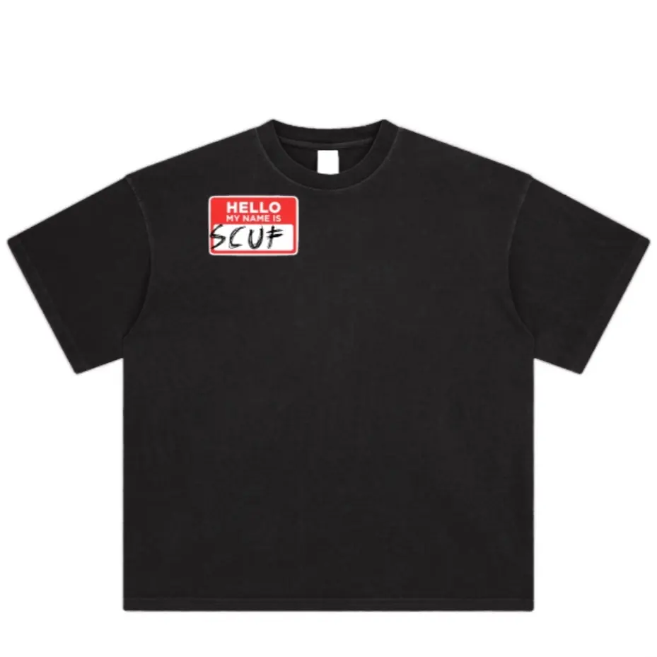 SCUFstreetwear "hi my name is" limited edition tee-shirt