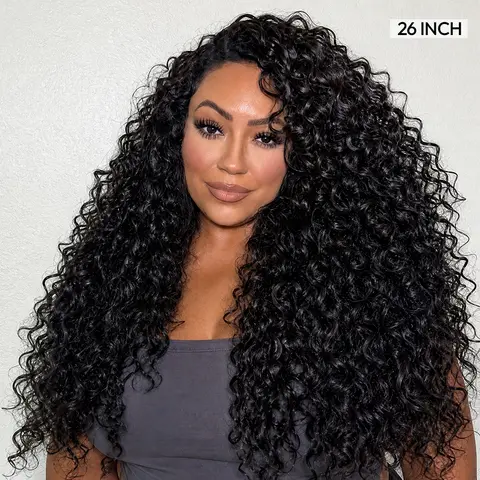 [NEW]CurlyMe 3 In 1 Half Wig Indian Curly Glueless Install Half Wig Thick & Bouncy Seamless Flip Over Wig with Defined Curls & Drawtring Beginner Friendly #TikTokShopFallDealsForYou #SohoChic