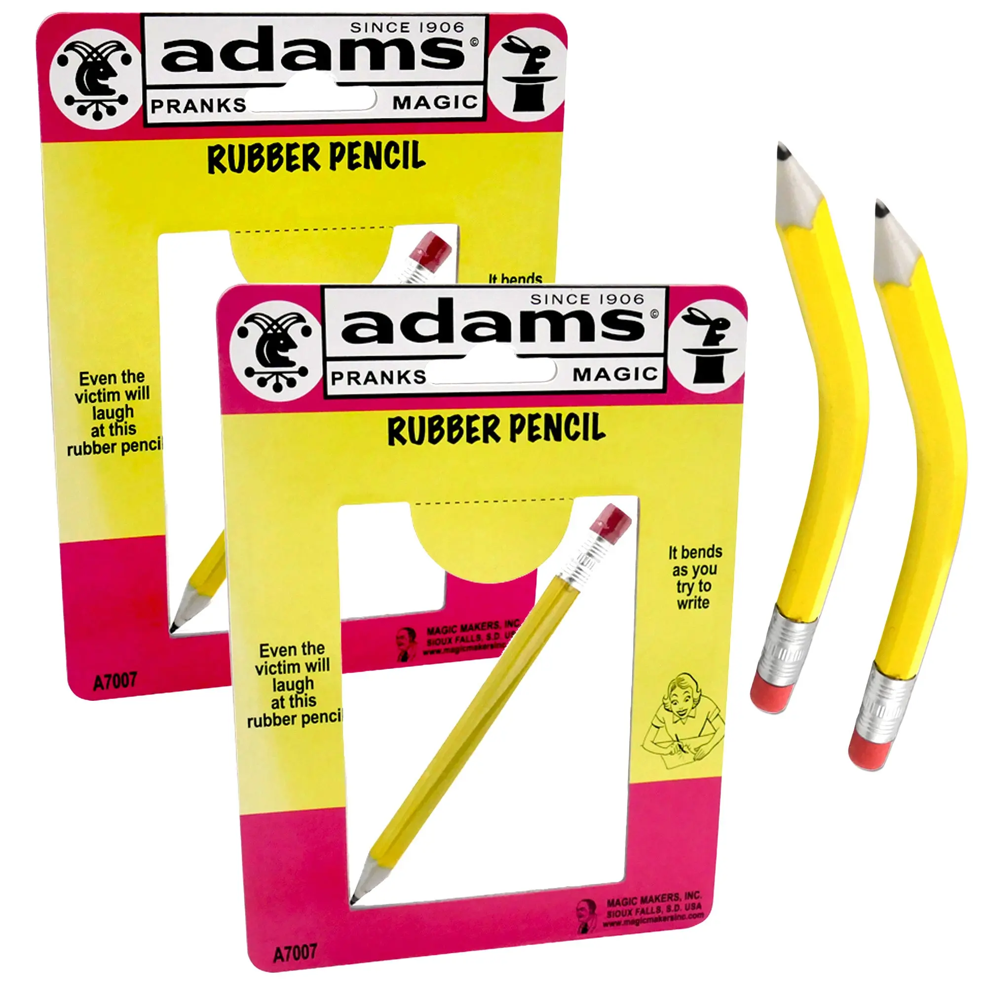 Rubber Pencil - 2 Pack