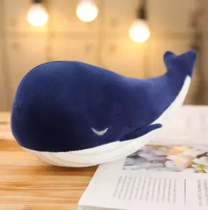 Super Soft Plush Toy Blue Whale Pillow