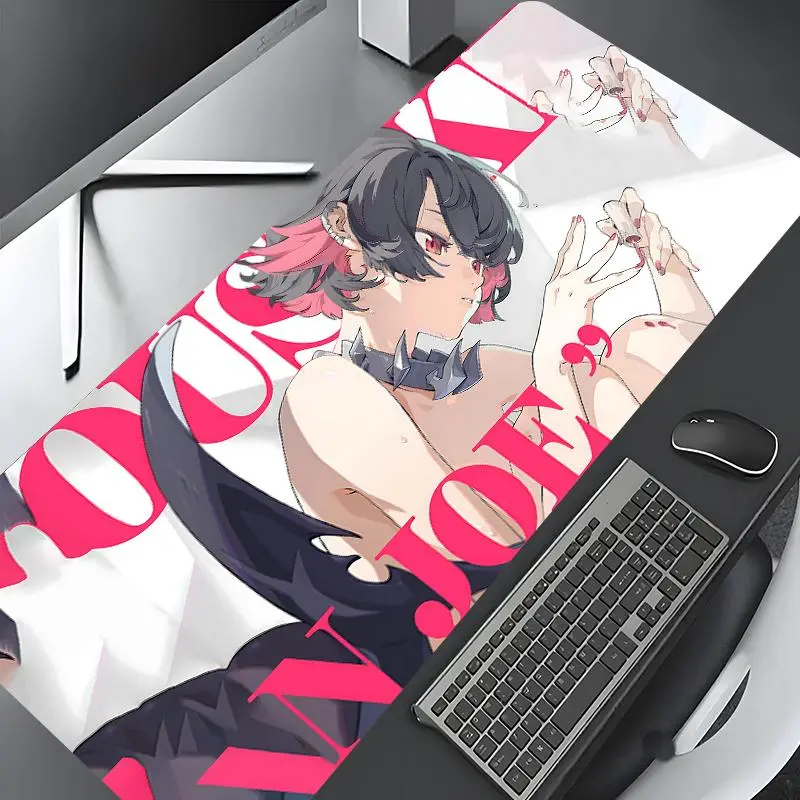 Cool Girl Zone Zero Ellen Joe Design Mouse Pad, Large Gaming Mouse Pad, Aesthetic Desktop Decoration, Non-Slip Rubber Pad, Perfect Gift, Computer Mouse Pad
