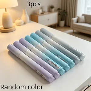 3pcs Fluorescent Pens, High Aesthetic Color Palette, Perfect for Student Journals, Classroom Notes, Clear Highlighting, Large Capacity, Fade-Resistant Colors