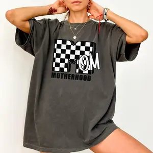 Mom, Comfort Colors, Motherhood, MTV, Retro, Checkerboard, Comfort Colors Tshirt, Women's Crew Neck, Crewneck