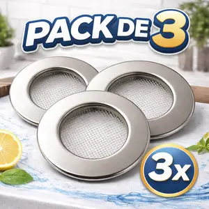 Stainless Steel Sink Strainer 3 Pack | Kitchen & Bathroom Drain Filter