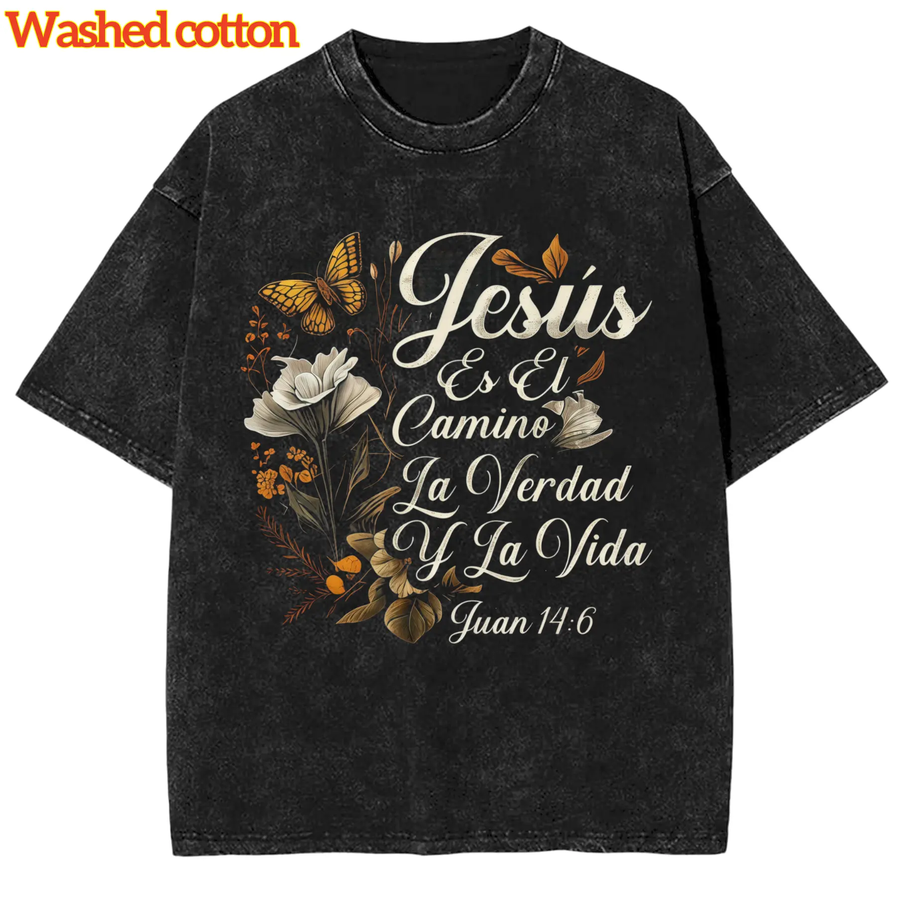 Washed cotton[Black]