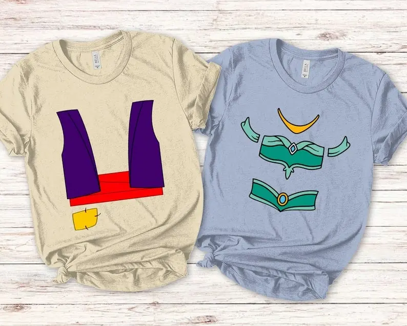 Aladdin And Jasmine Shirt Aladdin Costume Shirt Jasmine Princess Shirt Aladdin Halloween Costume Shirt Matching Family