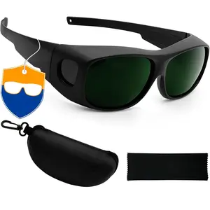 Welding goggles, Laser Safety Glasses IPL 200-2000nm,UV Protection, Anti-Scratch & Anti-Impact Wrap-around Welding Glasses