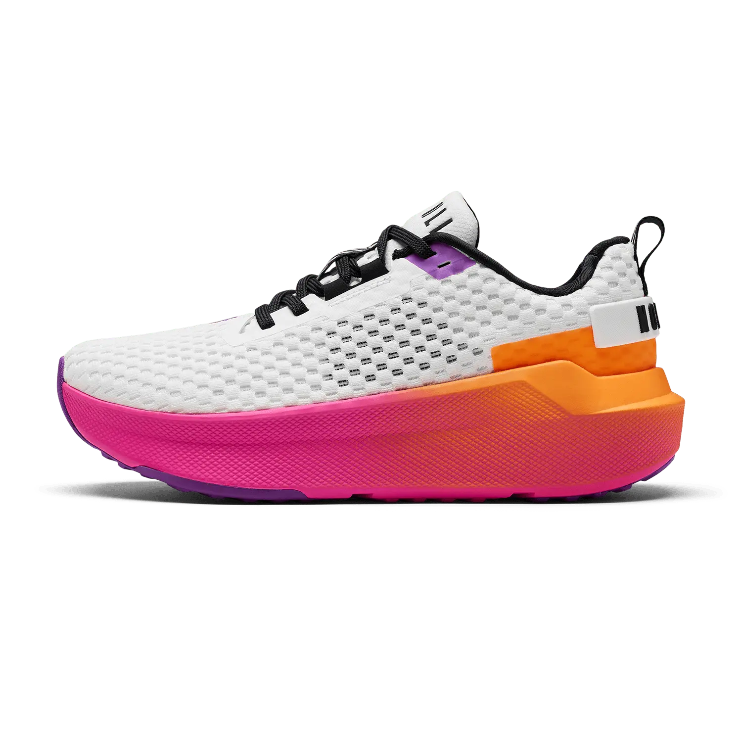 NOBULL Men's Journey 2 Shoe in Classic White Signal Pink - Breathable Running Shoe, Comfortable Walking Sneaker, Cushioned Runner