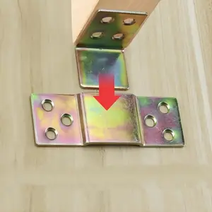 48/120pcs Heavy-Duty Solid Wood Bed Frame Hardware Kit - Includes 4/10Sets of Hooks, Buckles, and Screws for Easy Assembly