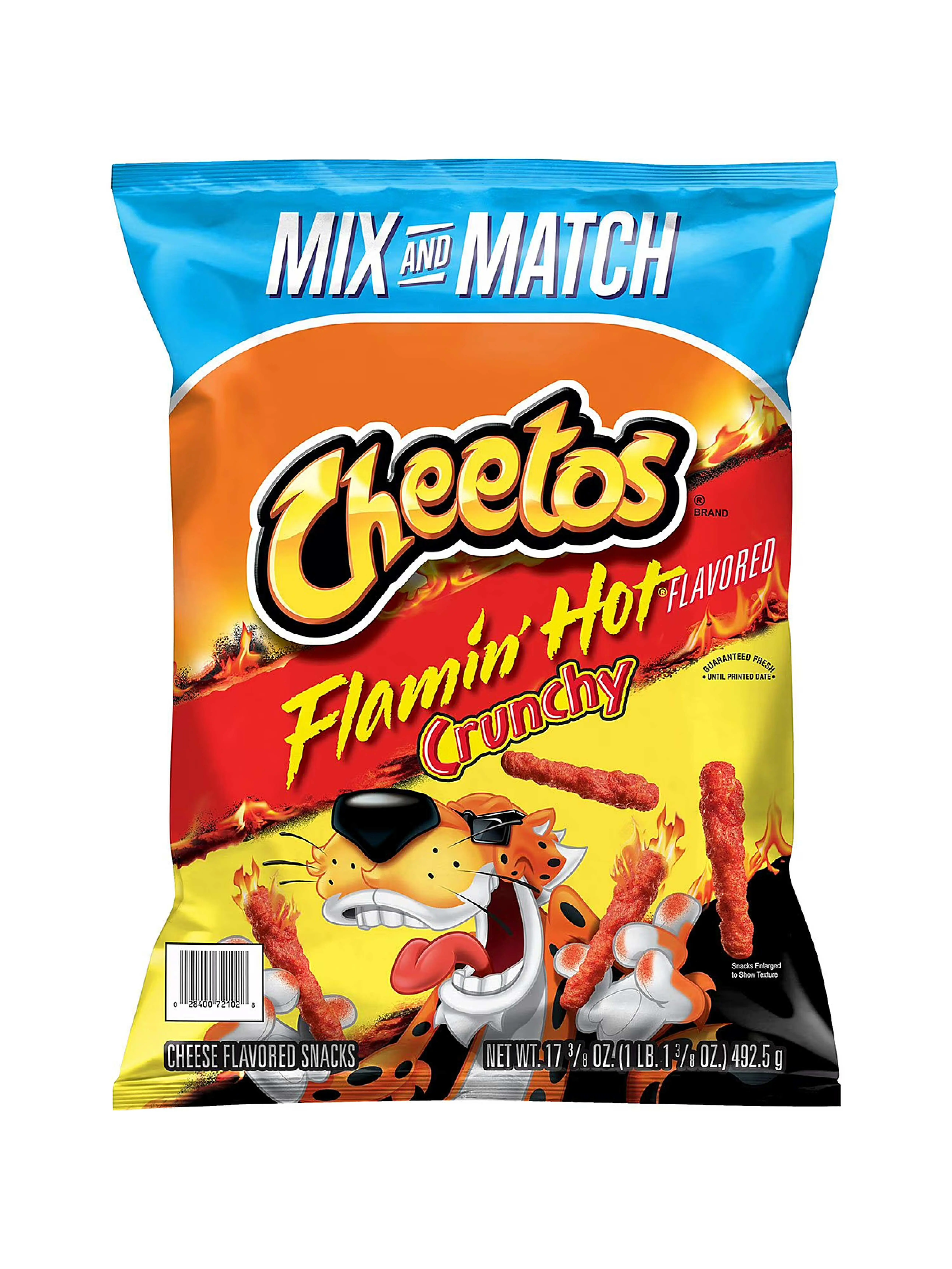 Cheetos Crunchy Flamin' Hot Cheese Snacks, 17.37 oz