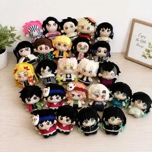 Demon Slayer All Characters Plush Doll | Kimetsu no Yaiba Plushies Set | Tanjiro Nezuko Zenitsu Inosuke Anime Stuffed Toy | Cute Kawaii Gift