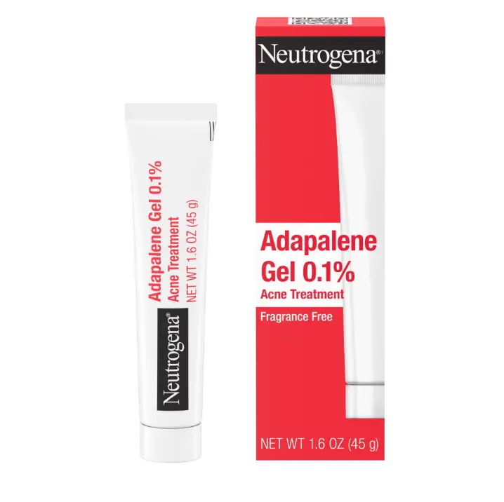 Neutrogena 0.1% Adapalene Gel Acne Treatment, Topical Retinoid, 1.6 oz Neutrogena 0.1% Adapalene Gel Acne Treatment, Topical Retinoid, 1.6 oz