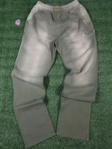 RHUDE Authentic Men's Sundry Olive Heavyweight Embroidered Logo Sweatpants SM MSRP: $765.00