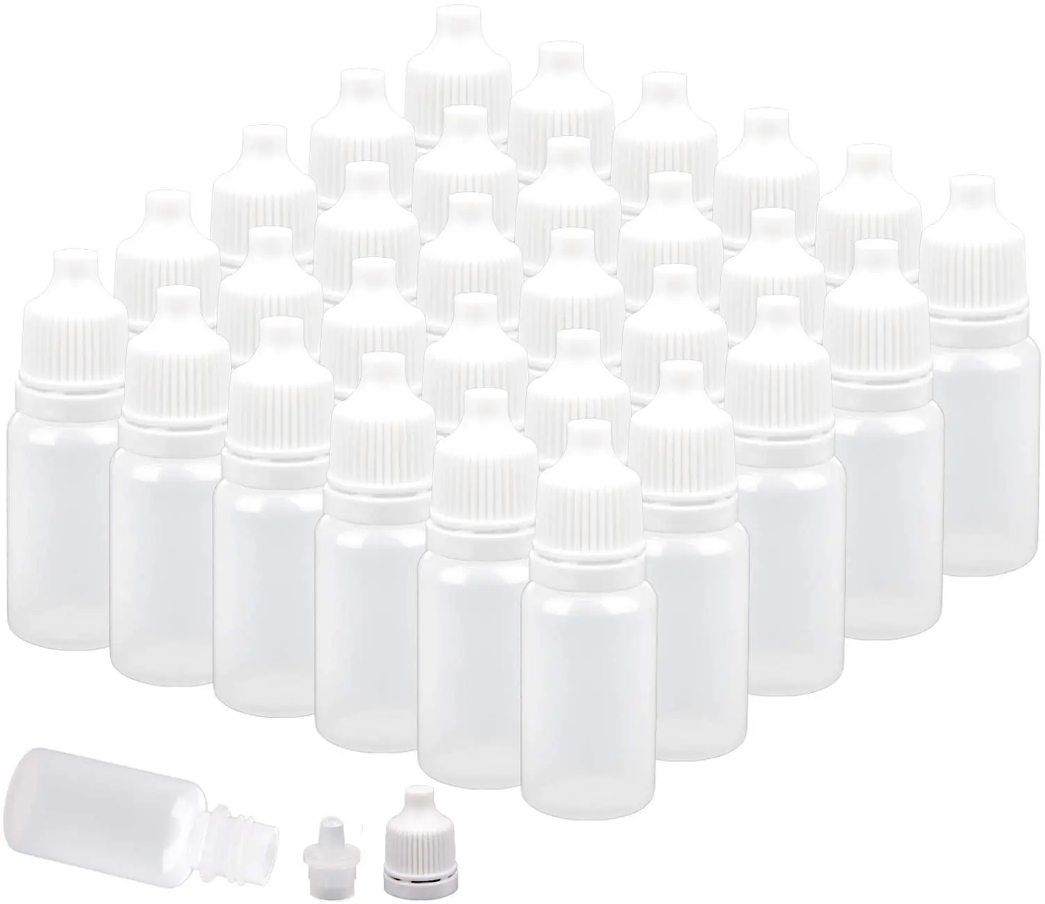 150 Pack Plastic Dropper Bottle, 10ml Clear Empty Squeezable Drop Bottles Essential Oil Bottle Containers Eye Liquid Dropper with Cap