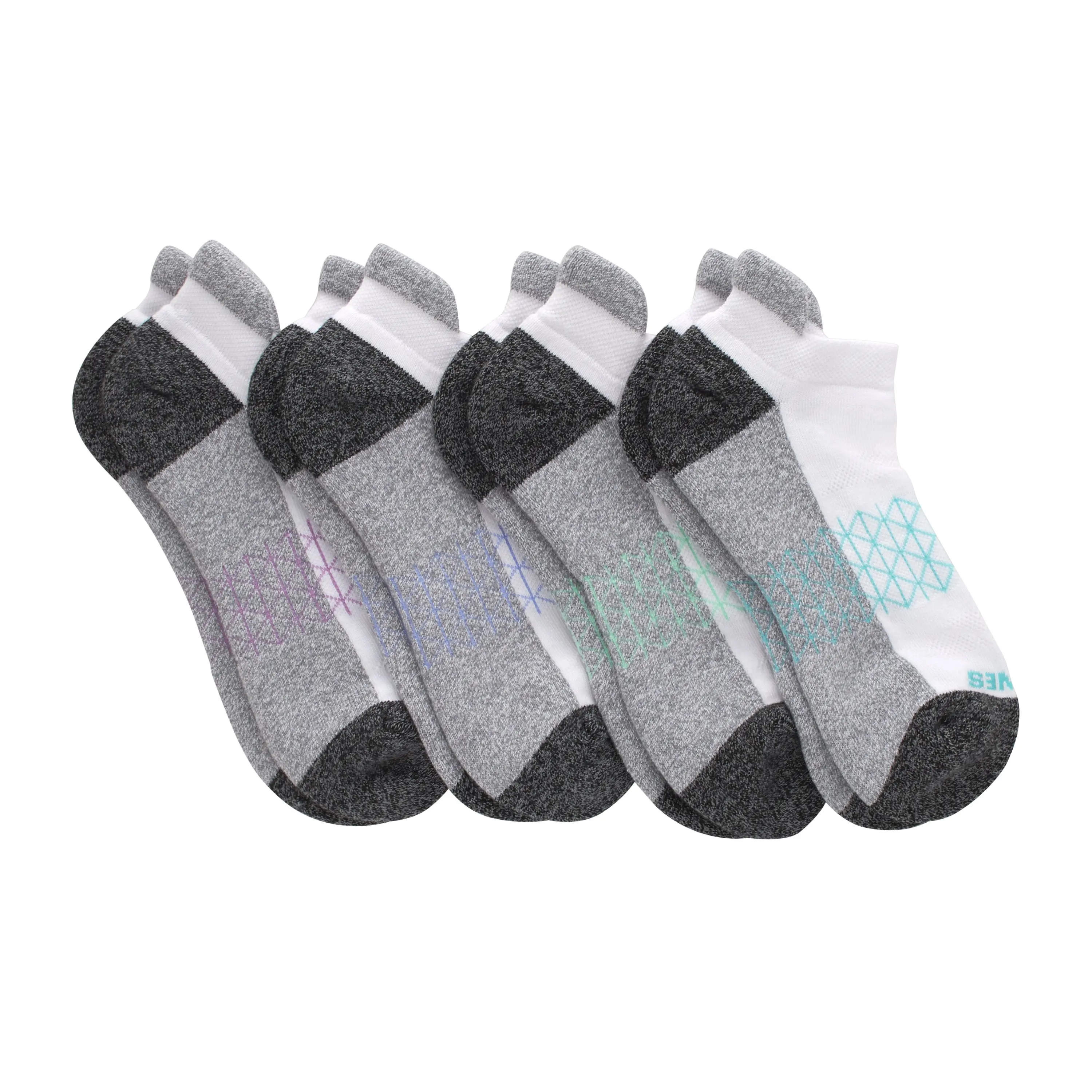 Hanes 4-PACK Performance Socks for Women — No-Show Tab — Moisture-Wicking, Cushioned WMCH4