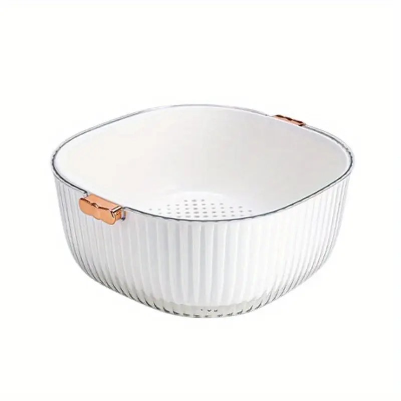 Kitchen Strainer Basket with Space-Saving Design and Easy-Clean Pet Material, Ideal for Home and Restaurant Use for Washing Dishes and Vegetables