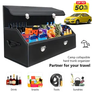 Auto Multiues Tools Storage Box Large Capacity Folding Auto Organizer Box Waterproof Foldable Car Storage Box for SUV Cars Stowing Tidying
