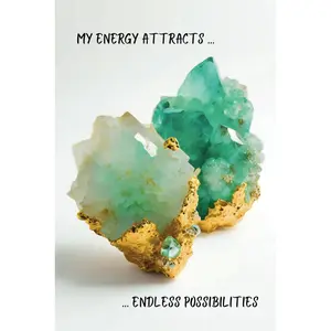 My Energy Attracts Endless Possibilities: Portable Green Crystal Manifestation Journal: Compact 6x9 Notebook for Affirmations, Visualization, and Self-Discovery Paperback – February 13, 2025