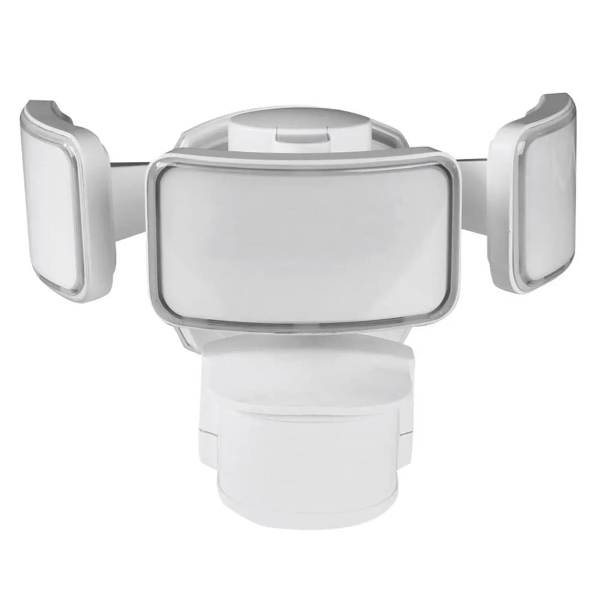 Feit Electric 3011335 Dusk to Dawn Hardwired LED Security Floodlight - White, Hardwired Installation, LED Outdoor Lamp, Built-in Photocell Sensor, Home Outdoor Secure Lighting