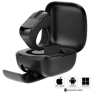 Xring Mouse Ring TikTok Scrolling Remote Control with Touchpad, Bluetooth/2.4G Wireless Air Mouse for Short Video, Page Turner for Kindle APP, Selfie and Video Remote, For IPhone/IPad/Android/Tablet/Mac/PC/Laptop