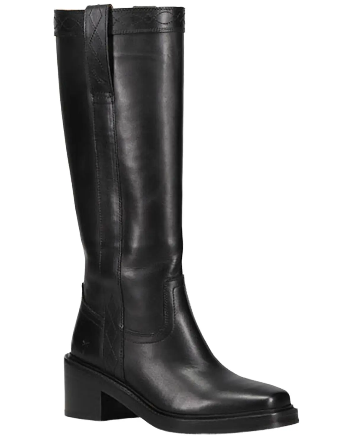 Frye Women's Women'S Kate Pull-On Tall Boot Square Toe - Fr40818-Blac