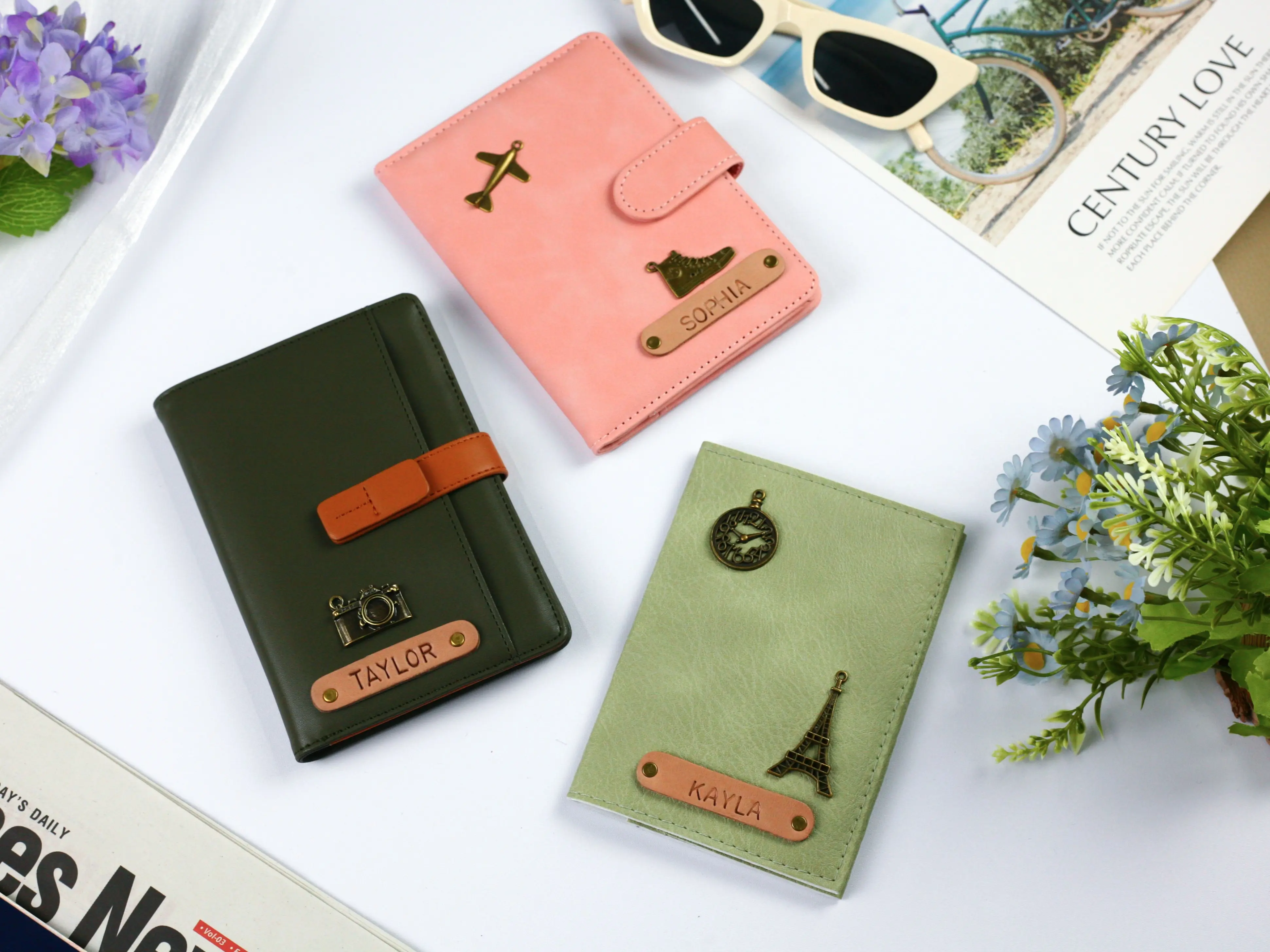 Customized Passport Cover, Personalized Leather Passport Holder, Custom Wallet Passport, Travel Gifts, 100% Handmade